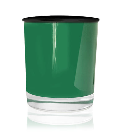 Green Bevel Edge with Thick Base Candle Jar - 300mls