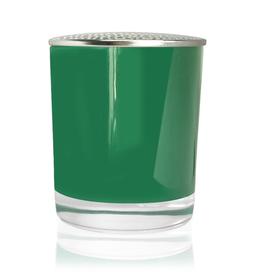 Green Bevel Edge with Thick Base Candle Jar - 300mls - New Zealand Candle Supplies