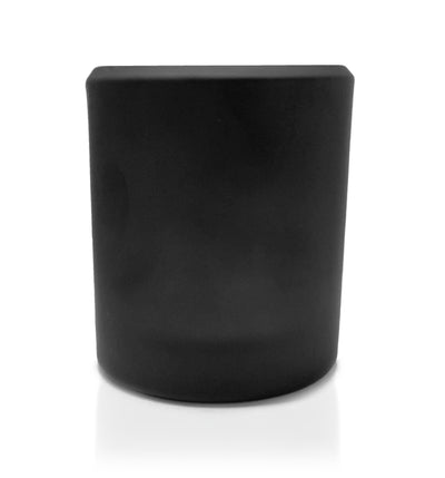 Matte Black & Inner Silver Bevel Edge Candle Jar - 300mls - New Zealand Candle Supplies