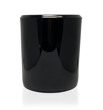 Black & Inner Gold Bevel Edge with Thick Base Candle Jar - 300mls - New Zealand Candle Supplies