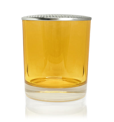 Radiant Yellow Bevel Edge with Thick Base Candle Jar - 300mls - New Zealand Candle Supplies
