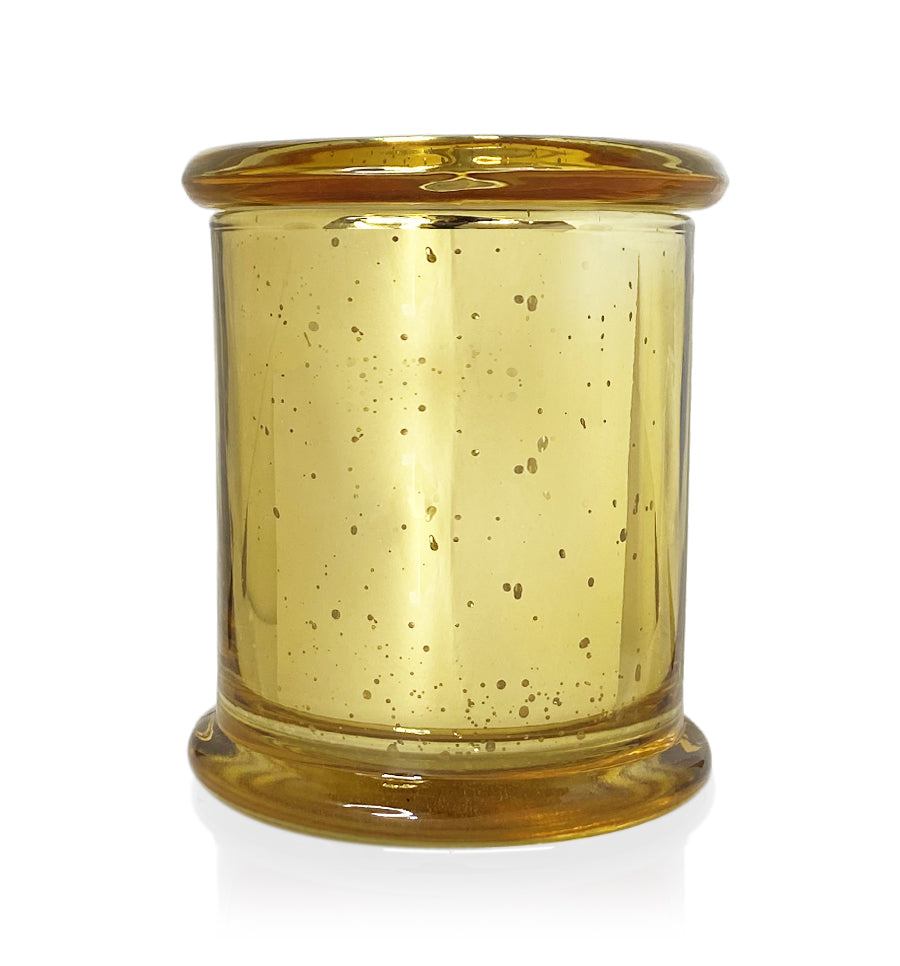 Shiny 280300ml Gold Candle Jar With Lid NZ Candle Supplies