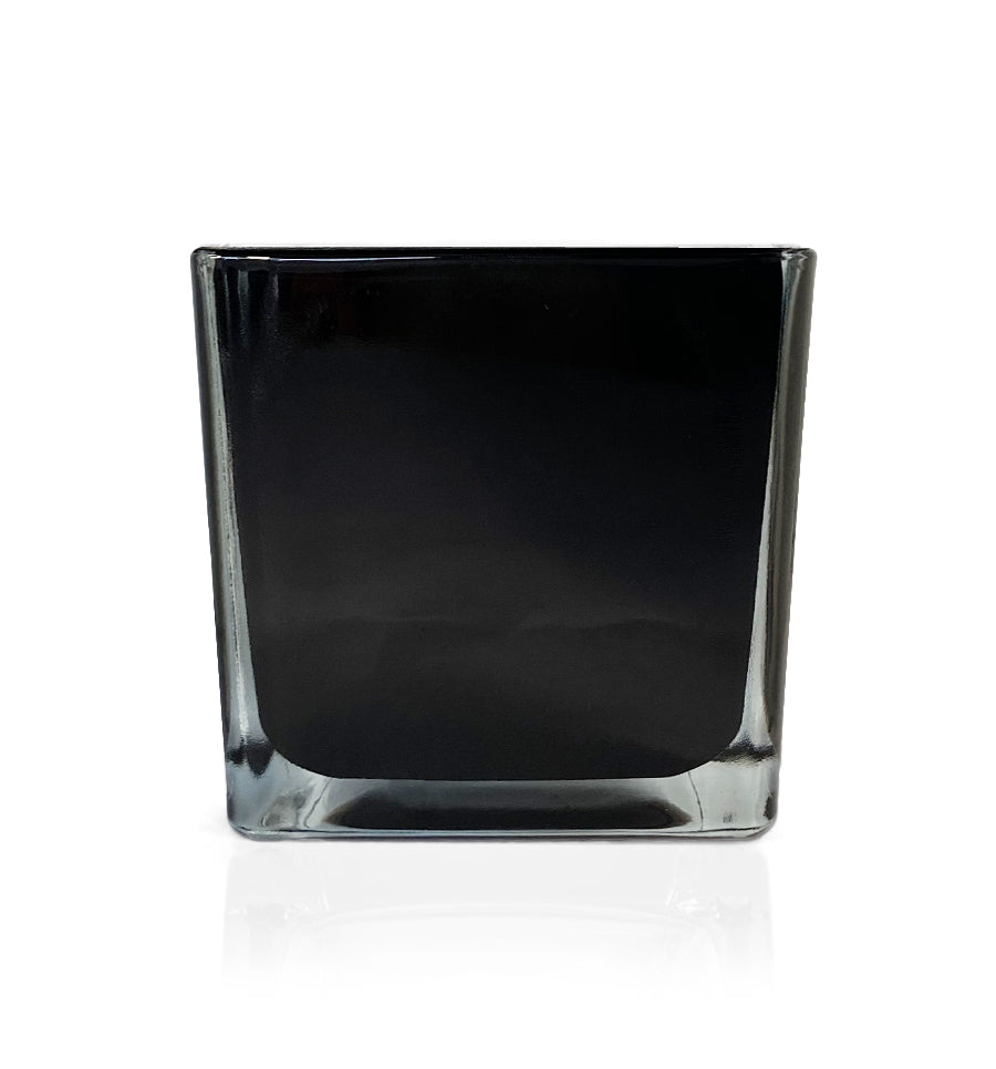Seconds - Black Square Glass Candle Jar 250ml
