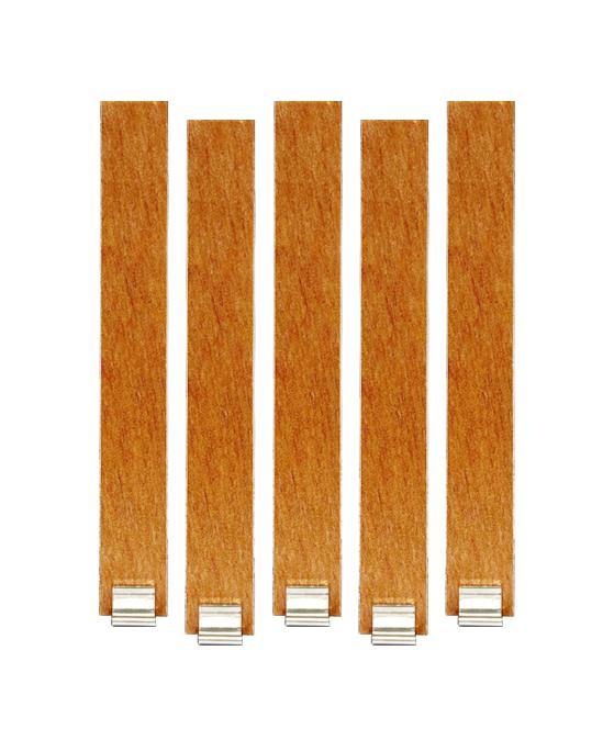 20mm x 15cm Wooden Wicks with Metal Base - New Zealand Candle Supplies